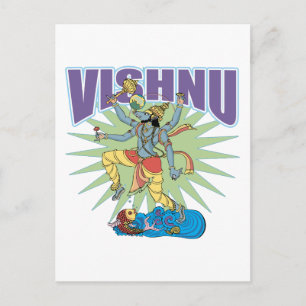 Hindu Vishnu Boar Postkarte