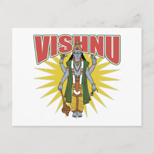 Hindu Vishnu Postkarte