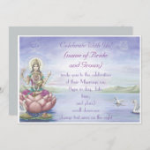 Hindu Wedding Einladungen - anpassen (Vorne/Hinten)