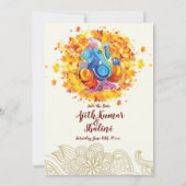 Hindu Wedding Einladungskarte (Rückseite)