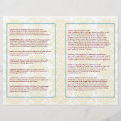 Hindu Wedding Program Flyer (Rückseite)