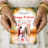 Hindu-Zeremonie des indischen Hochzeitsprogramms f Flyer