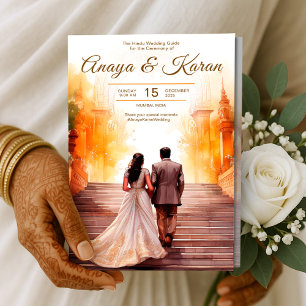 Hindu-Zeremonie des indischen Hochzeitsprogramms f Flyer