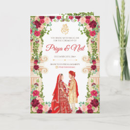 Hindu-Zeremonie-Programm und indisches Hochzeitspr Programm