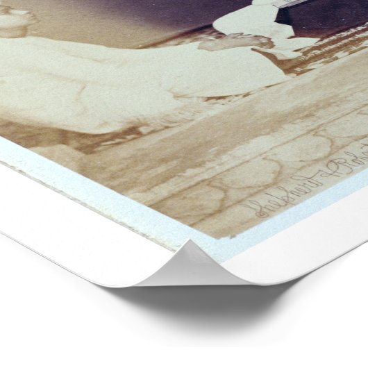 Hindubrahmins in Delhi, 19. Jahrhundert (sepia Fot Poster (Ecke)