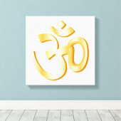 Hinduism Om Symbol Canvas Art Leinwanddruck (Insitu (Holzboden))