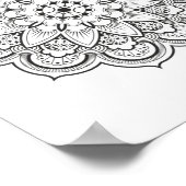 Hinduismus Buddhismus Stern Mandala Poster (Ecke)