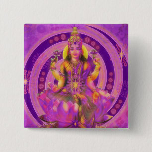Hinduismus Goddess Lakshmi Button