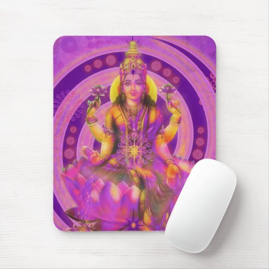 Hinduismus Goddess Lakshmi Mousepad (Mit Mouse)