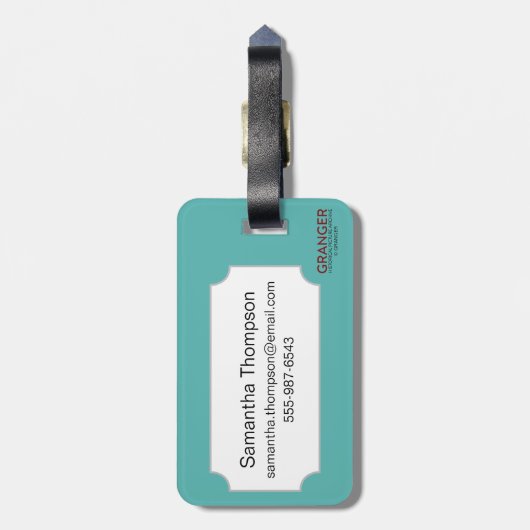 Hinduismus: Vishnu Gepäckanhänger (Rückseite vertikal)