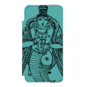Hinduismus: Vishnu Incipio iPhone Geldbeutel-Hülle (Folio Vorderseite)