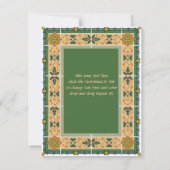 Hinduistische arabische Hochzeit oder Einladung vo (Rückseite)