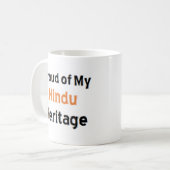hinduistisches Erbe Kaffeetasse (Vorderseite Links)