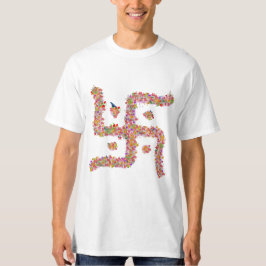 Hindus Blumen-Hakenkreuzsymbol T-Shirt