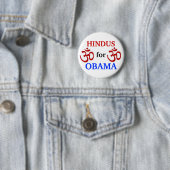 Hindus für Knopf Obama 2012 Button (Beispiel)