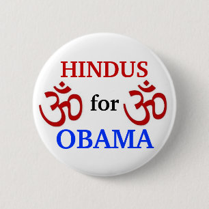 Hindus für Knopf Obama 2012 Button