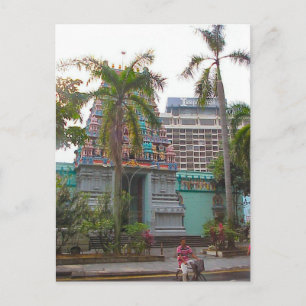 Hindutempel außerhalb des Chattiar-Tempels Postkarte