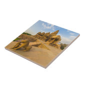 Hindutempel in Khajuraho Fliese (Seite)