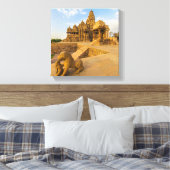 Hindutempel in Khajuraho Leinwanddruck (Insitu (Schlafzimmer))