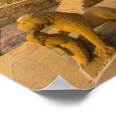 Hindutempel in Khajuraho Poster (Ecke)