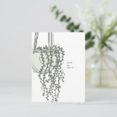 Hineinhängen Sukkuläre Postkarte (Stehend Vorderseite)