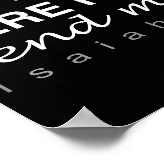 Hineni Here I Am Send Me Christians Hebrew Words Poster (Ecke)