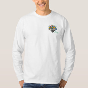 Hineni Learning Center Herren Langarmshirt - Weiß T-Shirt