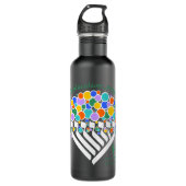 Hineni Learning Center Water Bottle - Matte Black Edelstahlflasche (Vorderseite)
