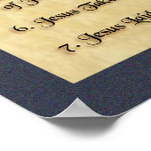 Hingabe an unsere Lady der Trauern. Poster (Ecke)