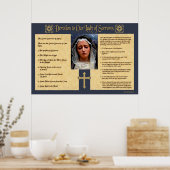 Hingabe an unsere Lady der Trauern. Poster (Küche)