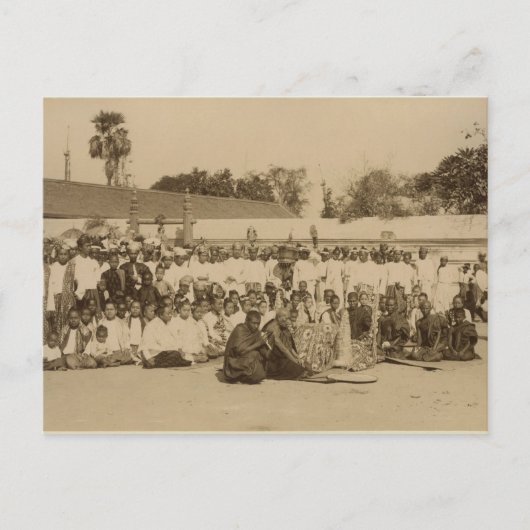 Hingabe auf der Pagode von Arakan, Mandalay, Postkarte (Vorderseite)