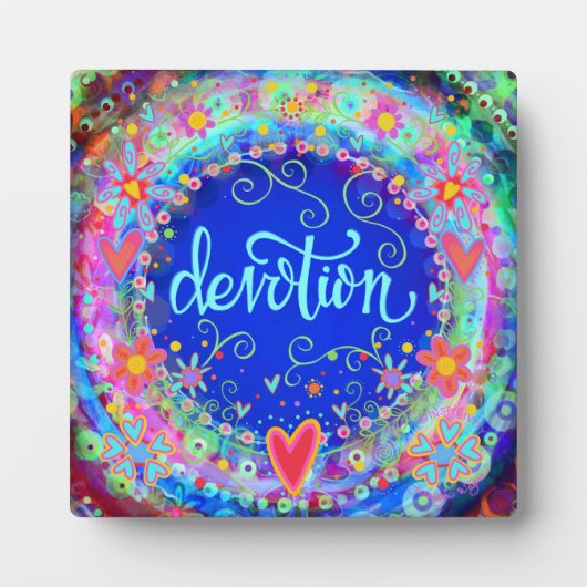 Hingabe Hübsche florale Inspirivity Easel Fotoplatte (Vorderseite)