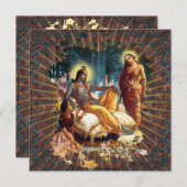 Hingabe - Karte, laden ein und grüßen Einladung (Vorne/Hinten)