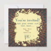 Hingabe - Karte, laden ein und grüßen Einladung (Rückseite)