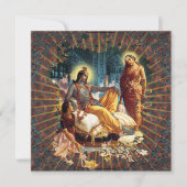 Hingabe - Karte, laden ein und grüßen Einladung (Vorderseite)