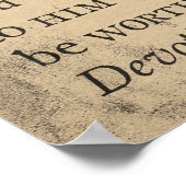 "Hingabe" Vintages deutsches Schäferdogposter Poster (Ecke)