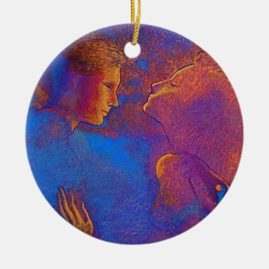 Hingabeverzierung Keramikornament (Vorne)