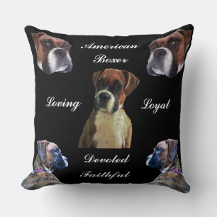 Hingebungsvoller Boxerhund   Kissen