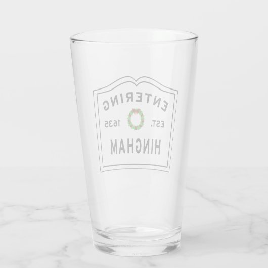 Hingham Christmas Beer Glass Glas (Rückseite)