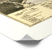 Hingham, MA Panoramic Map - 1885 Poster (Ecke)