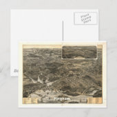 Hingham, Massachusetts, 1885 Postkarte (Vorne/Hinten)