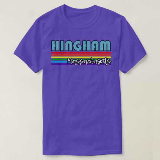 Hingham Massachusetts Pride Hingham LGBT Geschenk T-Shirt (Design vorne)