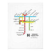 Hingham Massachusetts Subway Map Satire Foto Prin (Vorne)