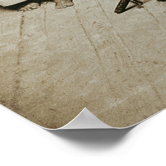 HINGWHA CITY CHINA 1904 FOTO Making Instruments Poster (Ecke)