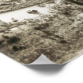 HINGWHA CITY CHINA 1904 FOTOGRAPH TEMPLE GROUP POSTER (Ecke)