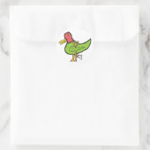 Hinkender Enterich Runder Aufkleber (Tasche)