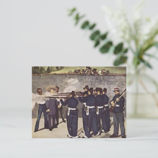 Hinrichtung von Kaiser Maximilian aus Mexiko - Man Postkarte (Stehend Vorderseite)