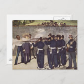 Hinrichtung von Kaiser Maximilian aus Mexiko - Man Postkarte (Vorne/Hinten)