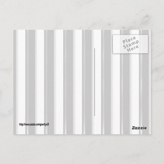 Hinter Bars: Schwarzer Streifen (Foto oder Farbe h Postkarte (Rückseite)