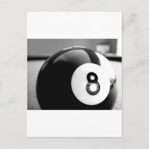 Hinter dem 8-Ball, Acht Ball Postkarte